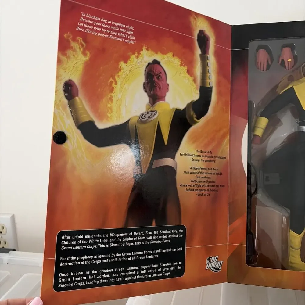 Vintage DC Direct Sinestro 1:6 Scale Deluxe Action Figure NIB